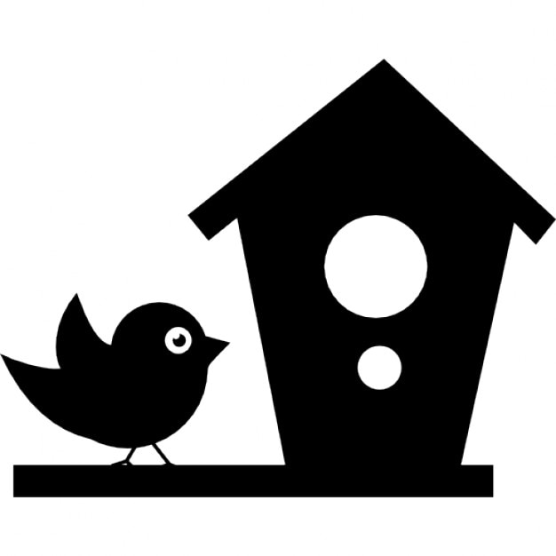 bird and house icons  free download