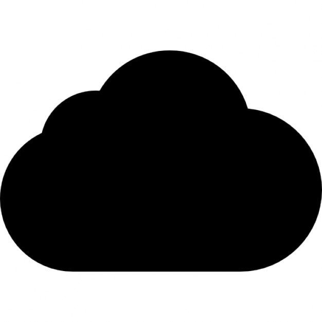 Black cloud shape Icons | Free Download