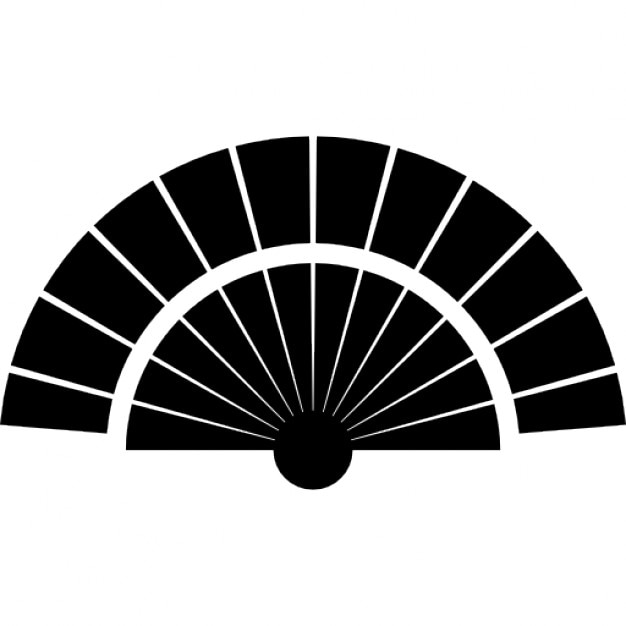 Black flamenco fan Icons | Free Download