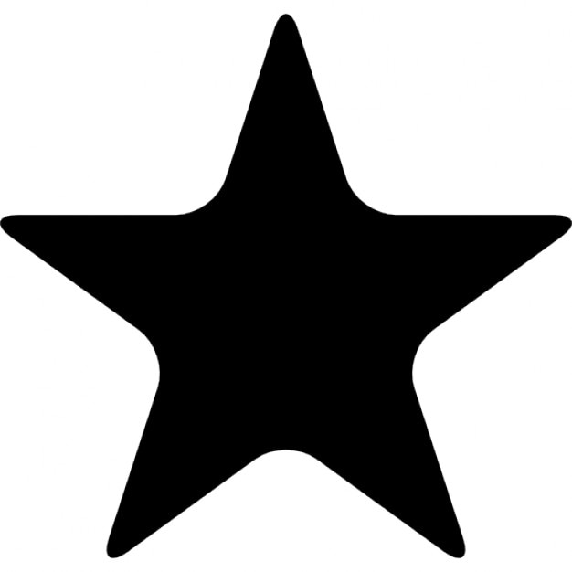 Black star favorite Icons | Free Download