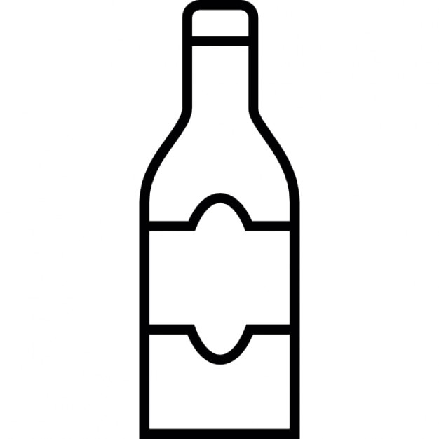 Bottle, drink container, IOS 7 interface symbol Icons | Free Download