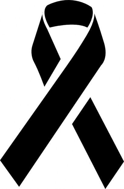 Bow Represents Cancer Or Mourning Icons Free Download