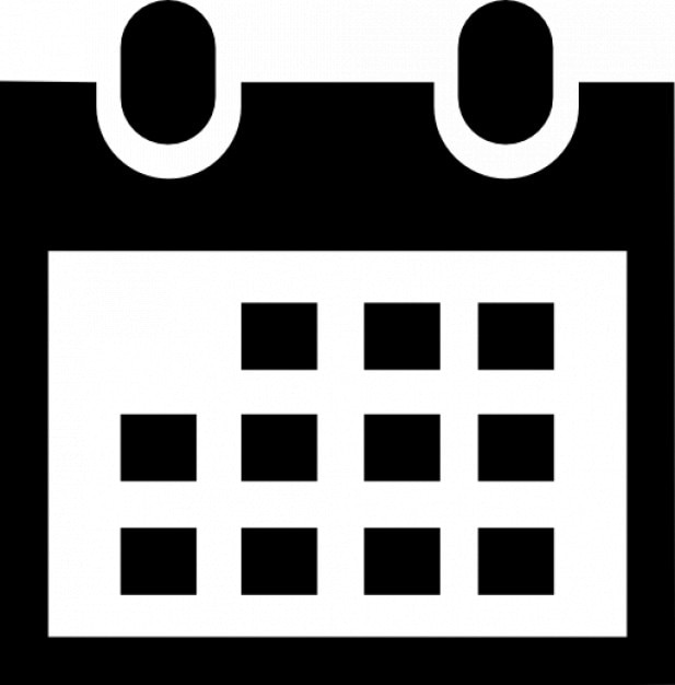 Free Icon Calendar icon in black