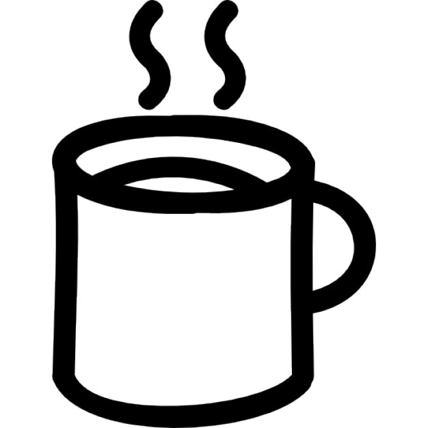 Coffee hot mug hand drawn outline Icons | Free Download