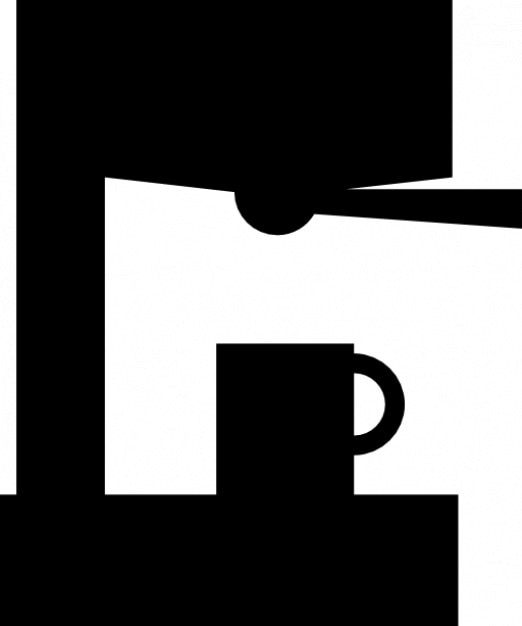 Free Icon | Coffee machine black vector