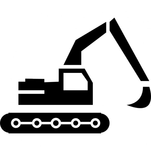 Construction excavator Icons | Free Download