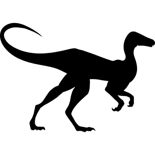Dinosaur shape of compsognathus Icons | Free Download