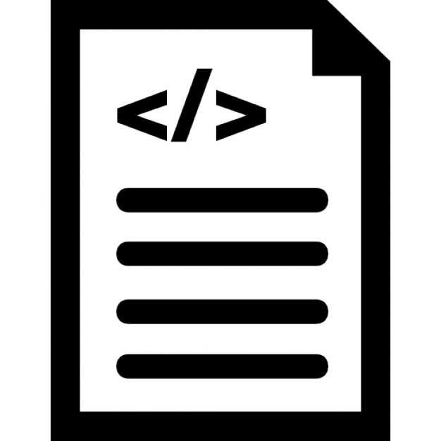 document-with-code-interface-symbol-icons-free-download