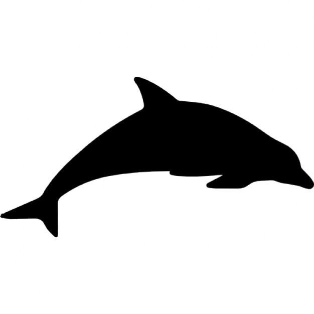 Dolphin mammal animal silhouette Icons | Free Download