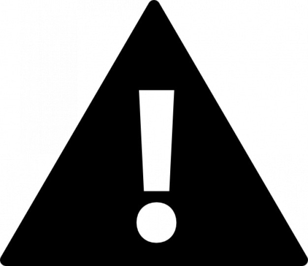 Free Icon | Exclamation caution triangle