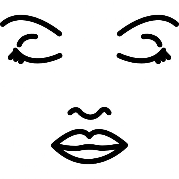 Face of a woman outline Icons | Free Download
