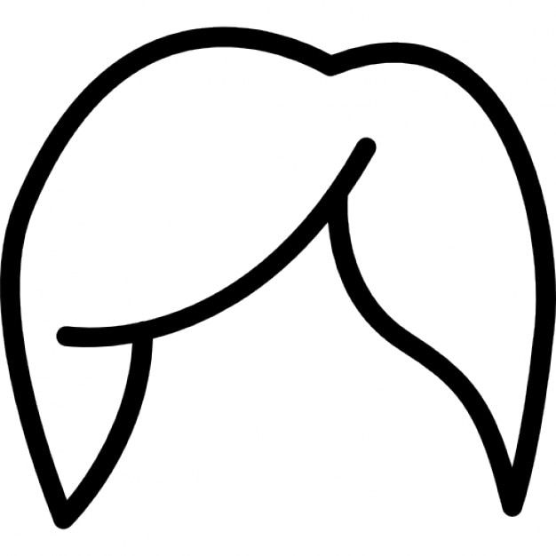 Female hair variant outline Icons | Free Download