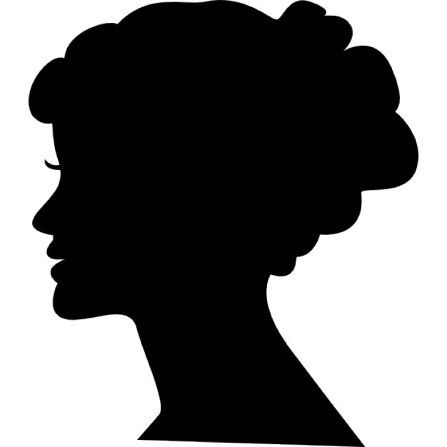 Female head silhouette Icons | Free Download