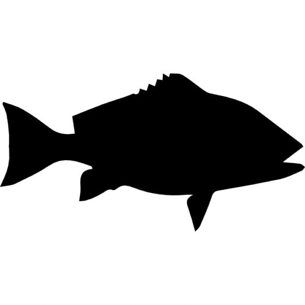 Fish shape of Red snapper Icons | Free Download