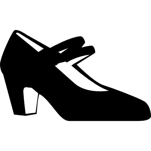 Flamenco female shoe side view Icons | Free Download