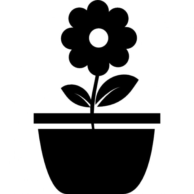 Free 198 Silhouette Flower Pot Svg SVG PNG EPS DXF File