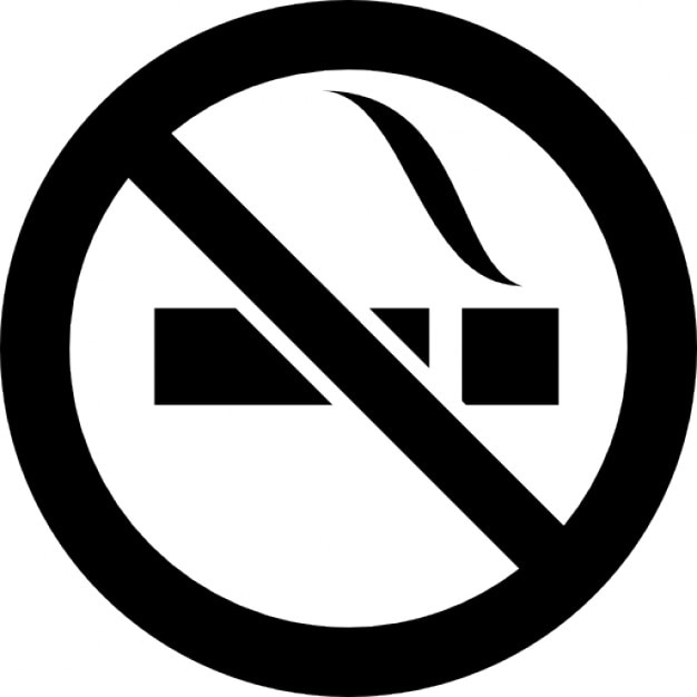 Forbidden Smoking Signal Icons 