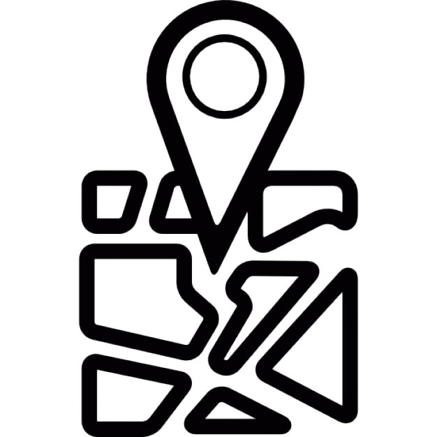 Geolocated place symbol for interface geolocalization Icons | Free Download