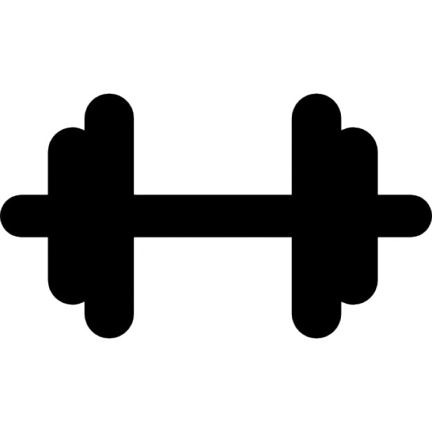 Download Gym dumbbell black silhouette Icons | Free Download