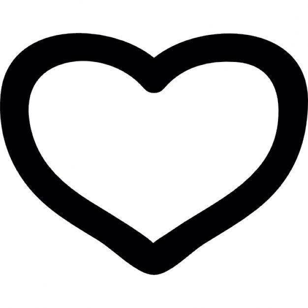 Heart irregular handmade shape Icons | Free Download