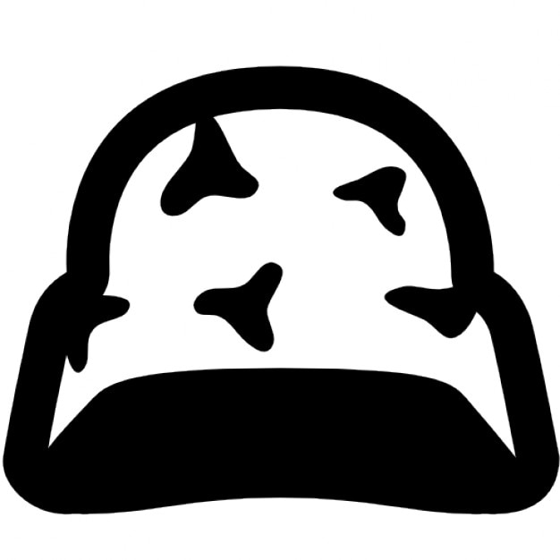 Free Icon | Helmet with camouflage