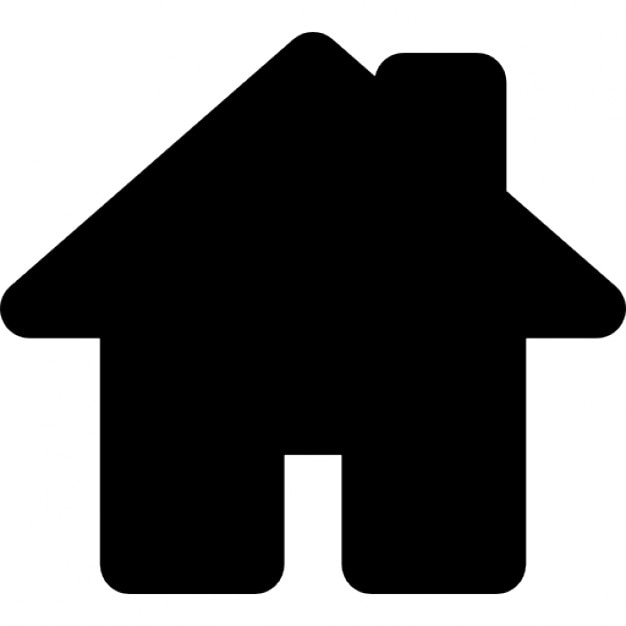 House Black Shape For Home Interface Symbol Icons Free Download