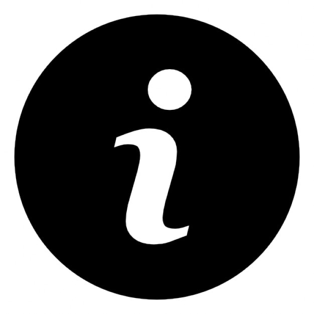 Free Icon | Info logo in a circle