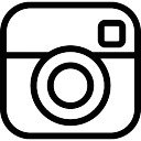 Instagram social outlined logo Free Icon