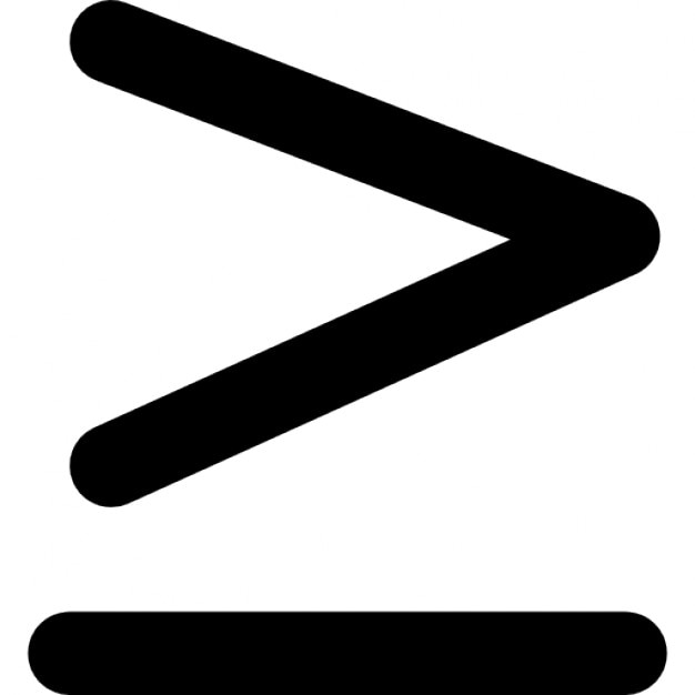 greater sign symbol