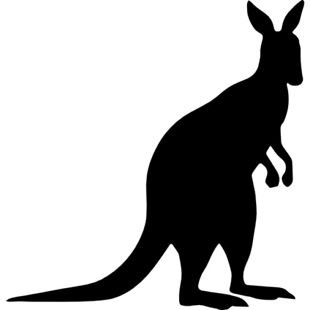 Kangaroo shape Icons | Free Download