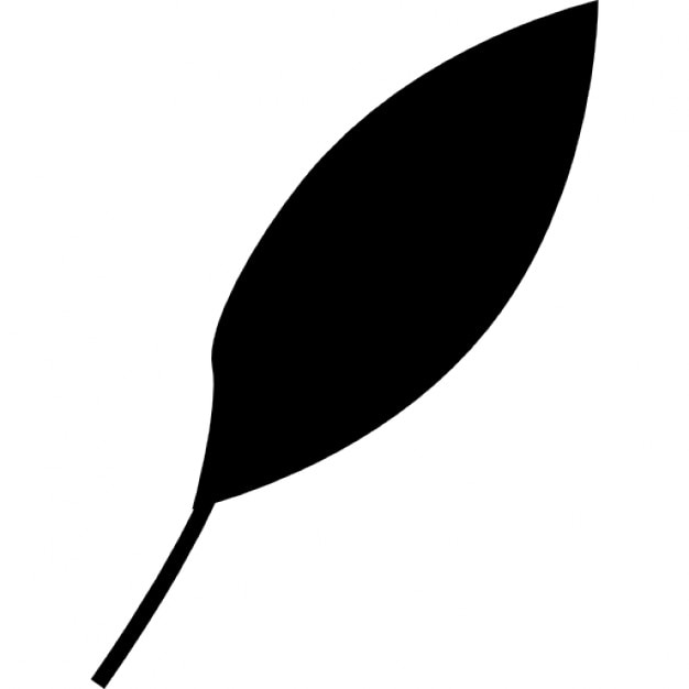 Leaf black shape Icons | Free Download