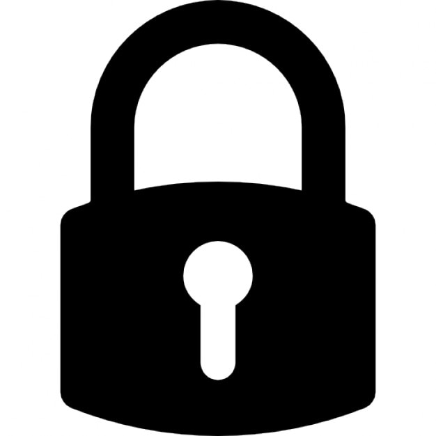 Lock  symbol  for interface Icons  Free Download