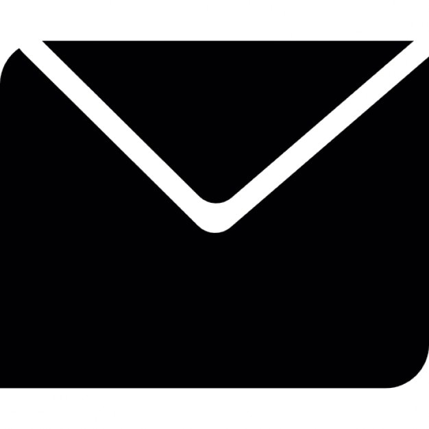 Mail black shape Icons | Free Download