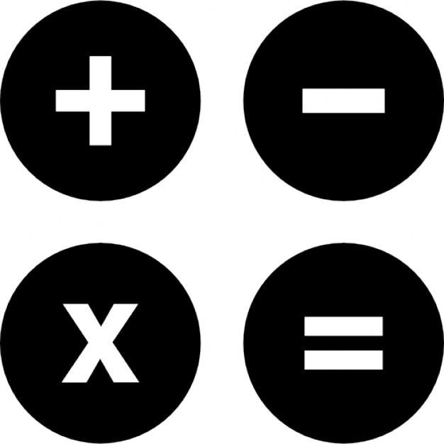 Mathematic operations symbols Icons | Free Download