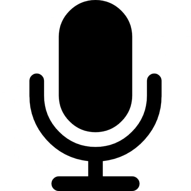 Microphone black shape Icons | Free Download