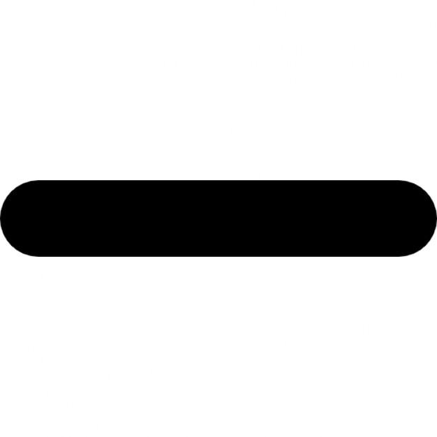 Minus sign of a line in horizontal position Icons | Free Download