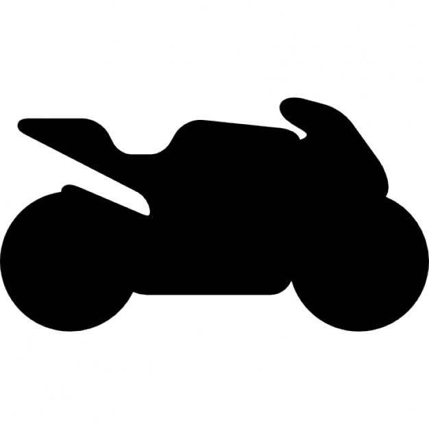 Download Motorcycle black side view silhouette Icons | Free Download