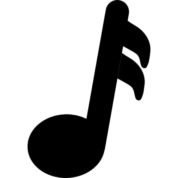 Music black note shape Icons | Free Download