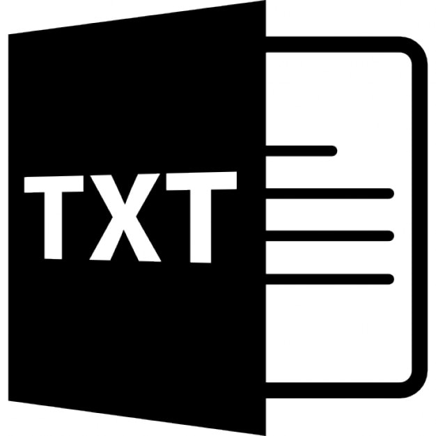 txt скачать формат