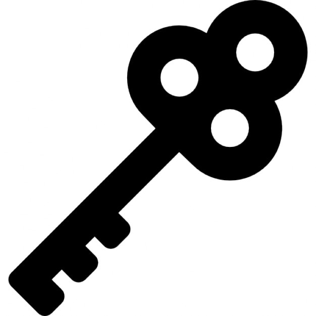 Old key  in diagonal Icons  Free Download