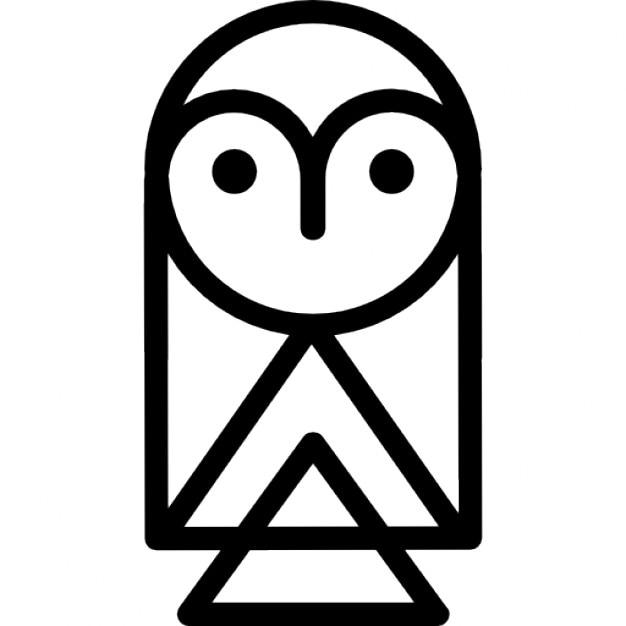 Owl cartoon outline Icons | Free Download