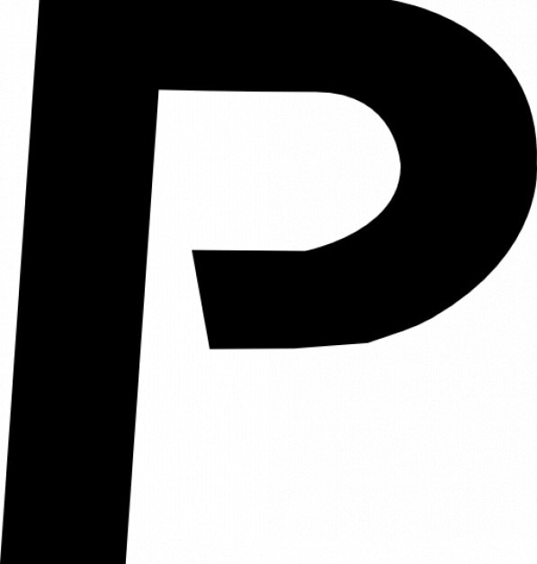 P Capital Letter Free Icon