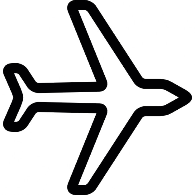 Plane outline Icons | Free Download