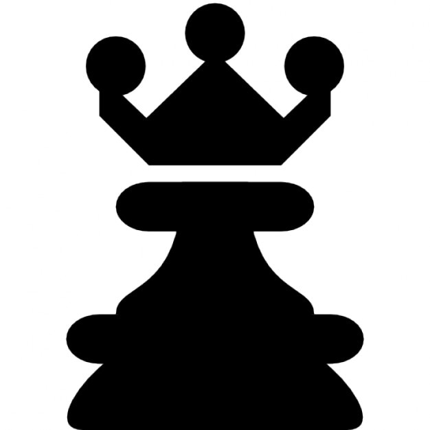 chess queen on color