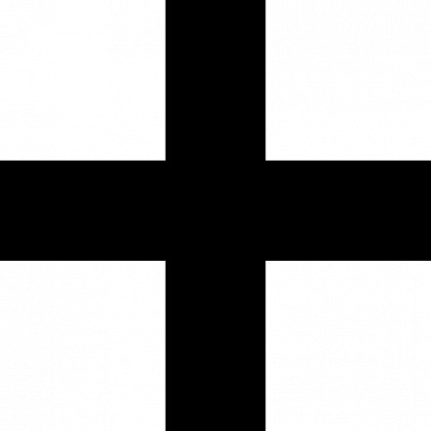 Download Free Icon | Simple black cross vector