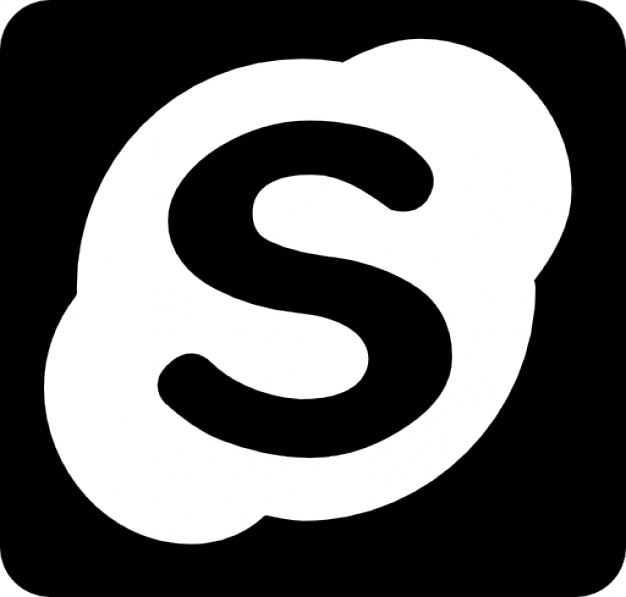 skype logo font