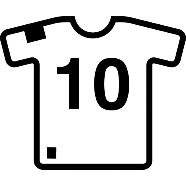 vector number tshirt Download  Free Soccer  Icons t shirt