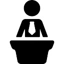 Speaker at a Conference Free Icon