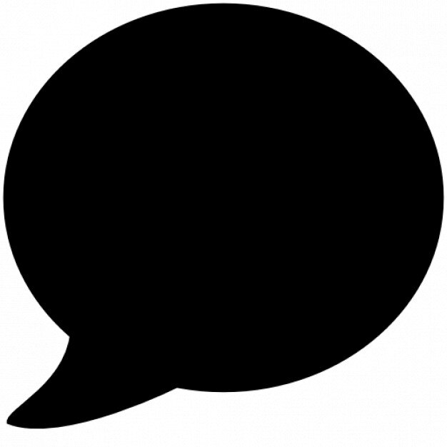 Free Icon | Speech balloon rounded