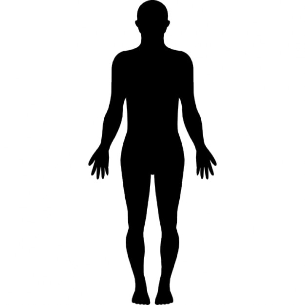 Download Standing human body silhouette Icons | Free Download